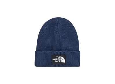 The North Face Kids TNF Logo Box Cuffed Beanie "Blue"
