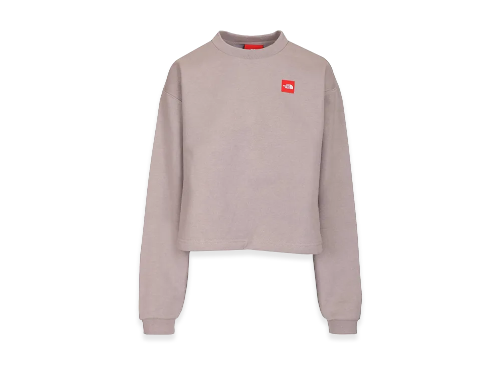 The North Face Women's Box Sweatshirt "Gray/Red"