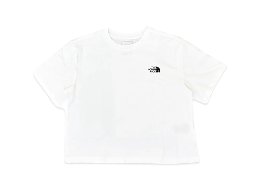The North Face W Evolution Simpledome Crop Rlx S/S Tee "White"