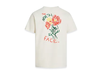 The North Face Flower Scribble Relaxed T-Shirt "White Dune/Soft Yellow"