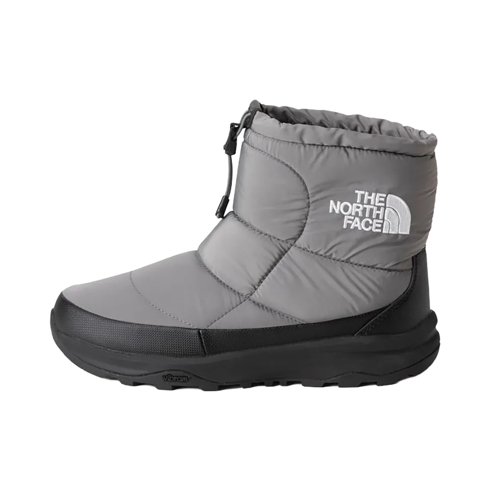 The North Face Nuptse Bootie Logo Short Waterproof Arctic Grip "Smoked Pearl/TNF Black"