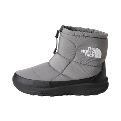 The North Face Nuptse Bootie Logo Short Waterproof Arctic Grip "Smoked Pearl/TNF Black"
