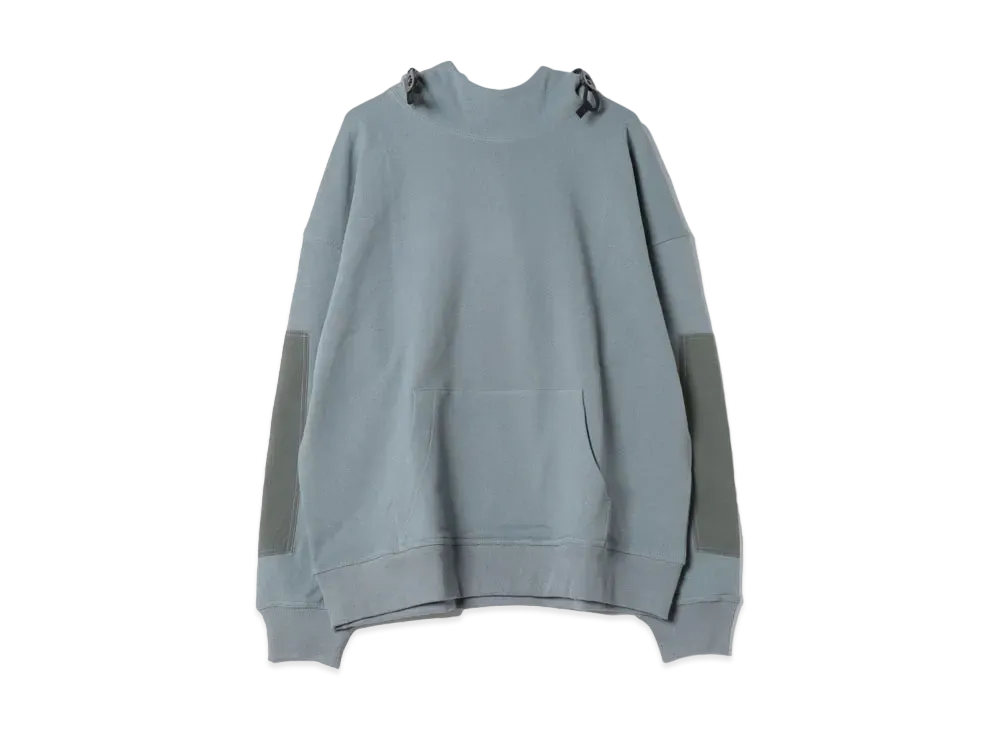 N.HOOLYWOOD Mock Neck Hoodie "Charcoal"