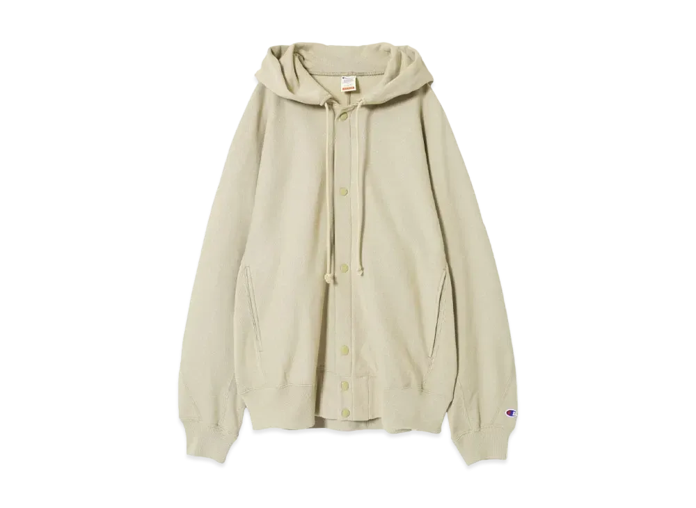 N.HOOLYWOOD Snap Hoodie Sweatshirt "Beige"