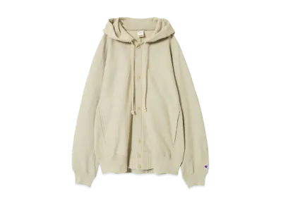N.HOOLYWOOD Snap Hoodie Sweatshirt "Beige"