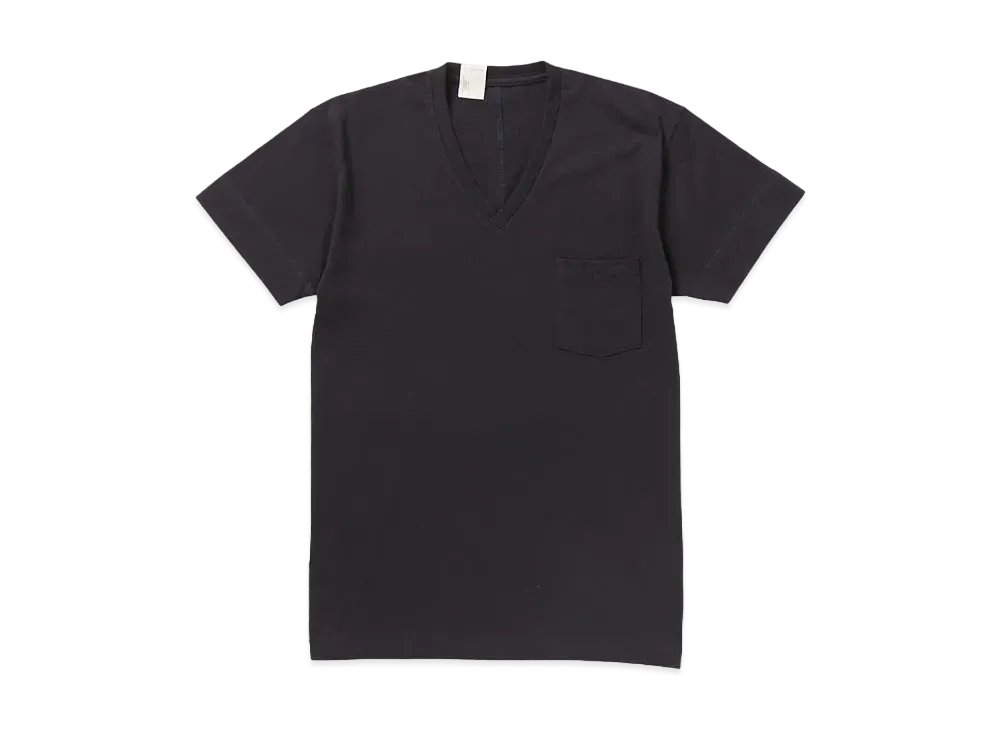 N.HOOLYWOOD V Neck T-Shirt "Navy"