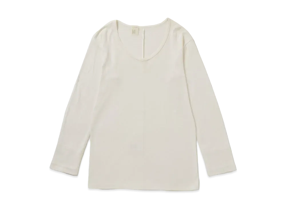 N.HOOLYWOOD V Neck Long Sleeve "White"