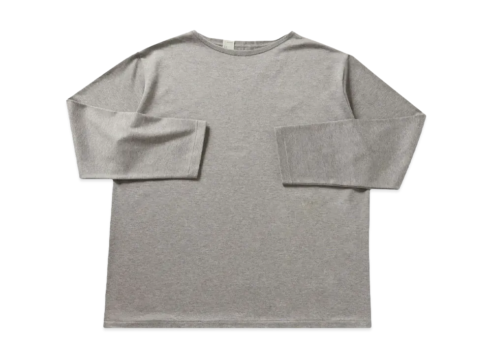 N.HOOLYWOOD Boat Neck Long Sleeve "Top Gray"