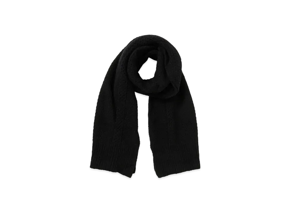 N.HOOLYWOOD Cable Knit Stole "Black"