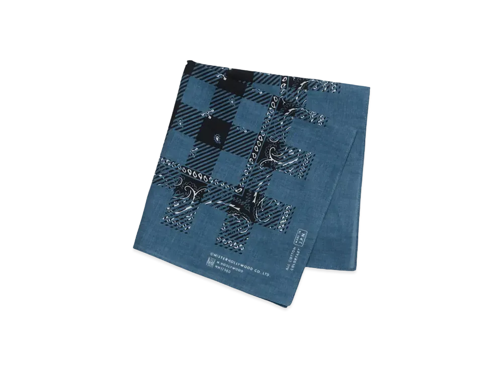 N.HOOLYWOOD Bandana "Black x Blue"