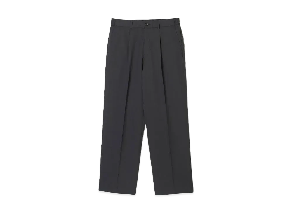 N.HOOLYWOOD Wide Tapered Easy Slacks "Charcoal"