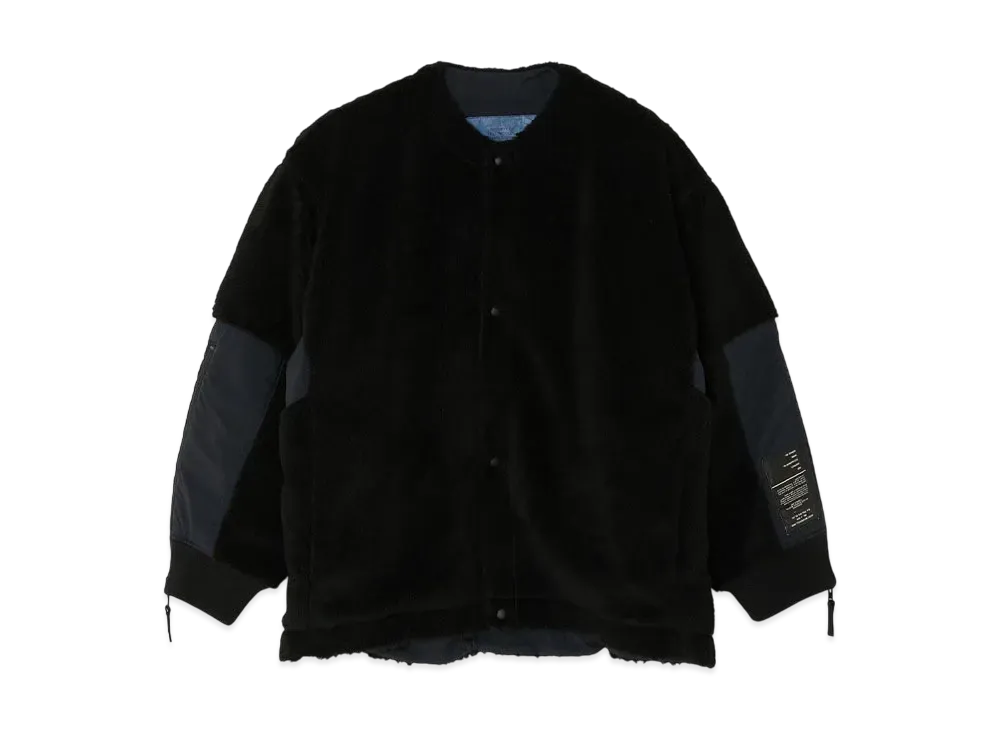N.HOOLYWOOD Reversible Blouson "Black x Black"