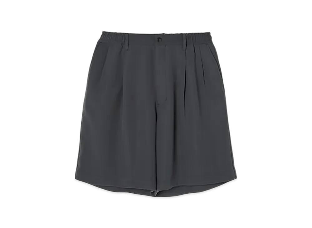 N.HOOLYWOOD Tuck Half Pants "Charcoal"