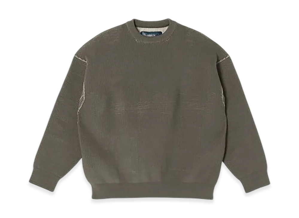 N.HOOLYWOOD TEST PRODUCT EXCHANGE SERVICE Reversible Knit "Charcoal/Beige"