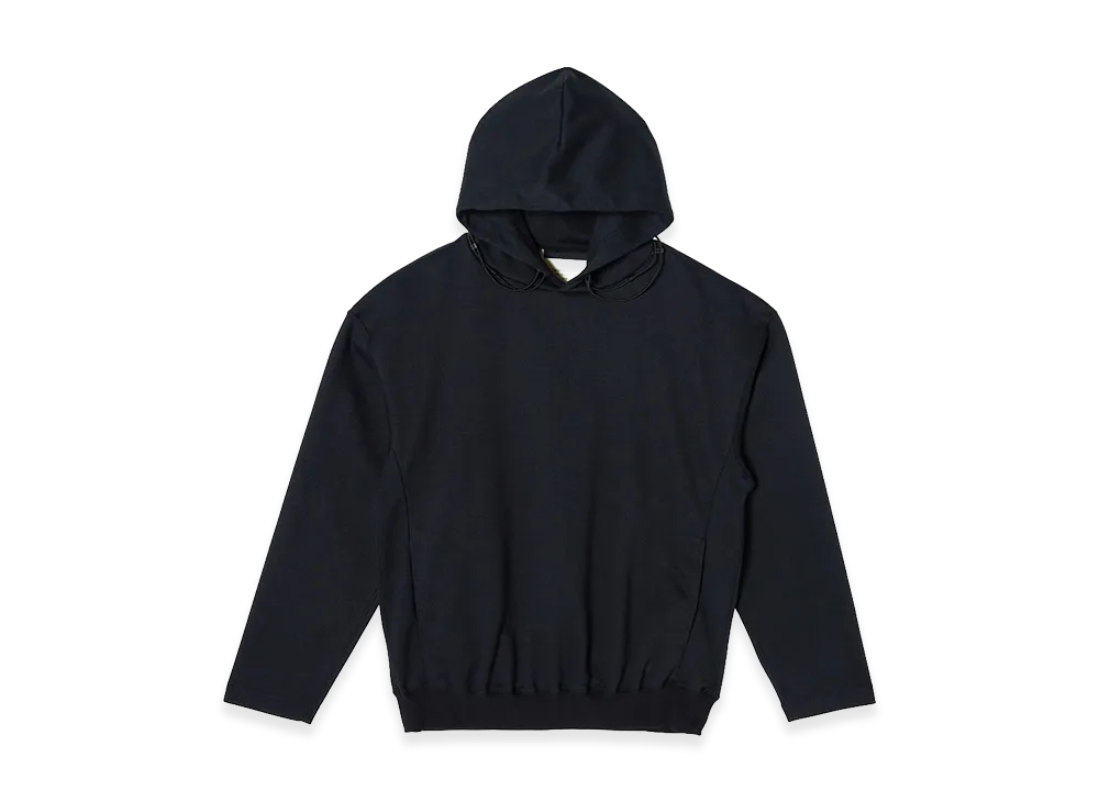 N.HOOLYWOOD TEST PRODUCT EXCHANGE SERVICE Drawstring Hooded Sweatshirt "Black"