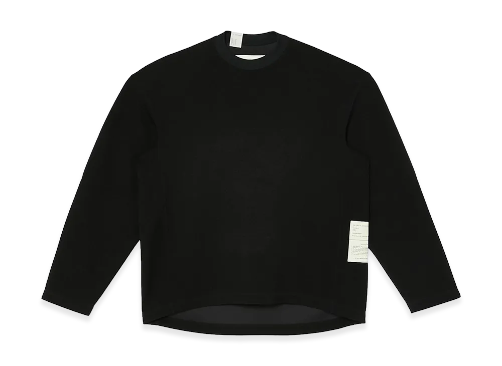 N.HOOLYWOOD TEST PRODUCT EXCHANGE SERVICE Panelled Long Sleeve T-Shirt "Black"
