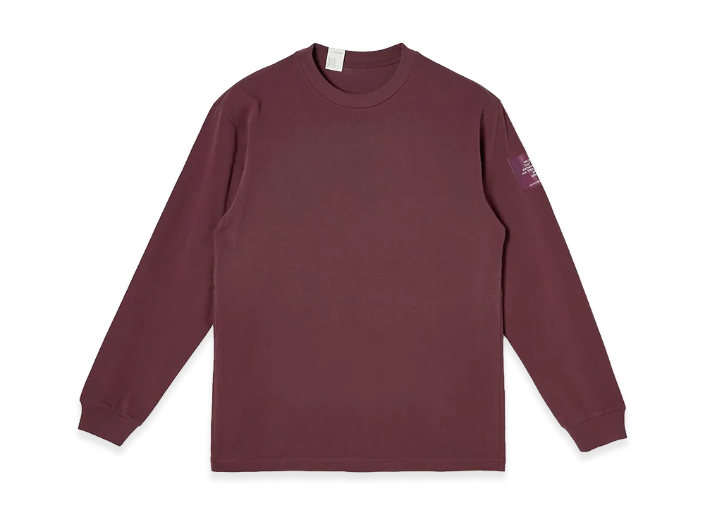 N.HOOLYWOOD TEST PRODUCT EXCHANGE SERVICE Long Sleeve T-Shirt "Burgundy"