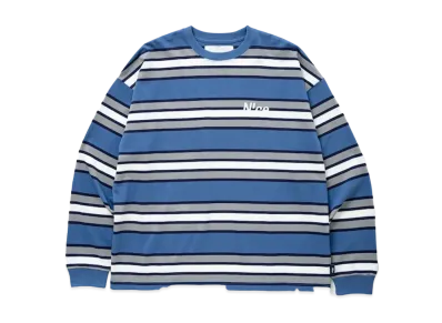 N!ce Border Long Sleeve Tee "Blue"