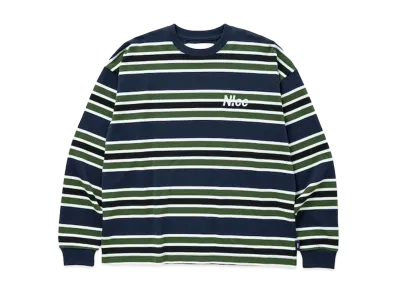 N!ce Border Long Sleeve Tee "Navy"