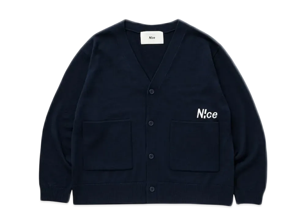 N!ce Knit Cardigan "Navy"
