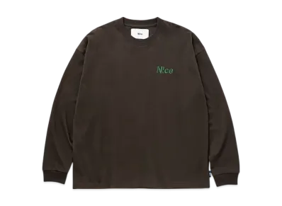 N!ce Long Sleeve Tee "Brown"