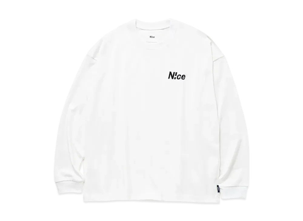 ナイス ロングスリーブ Tシャツ "ホワイト"