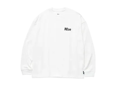 N!ce Long Sleeve Tee "White"