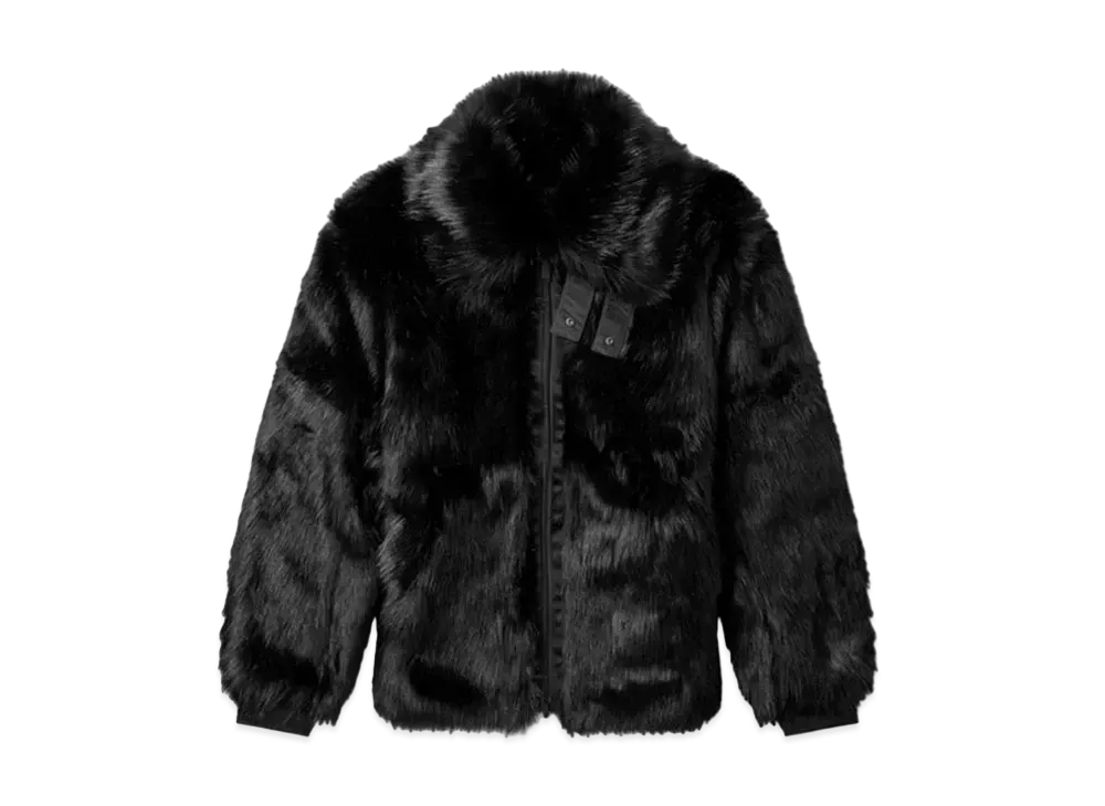 Nike x Ambush Women's Reversible Faux Fur Coat "Black"