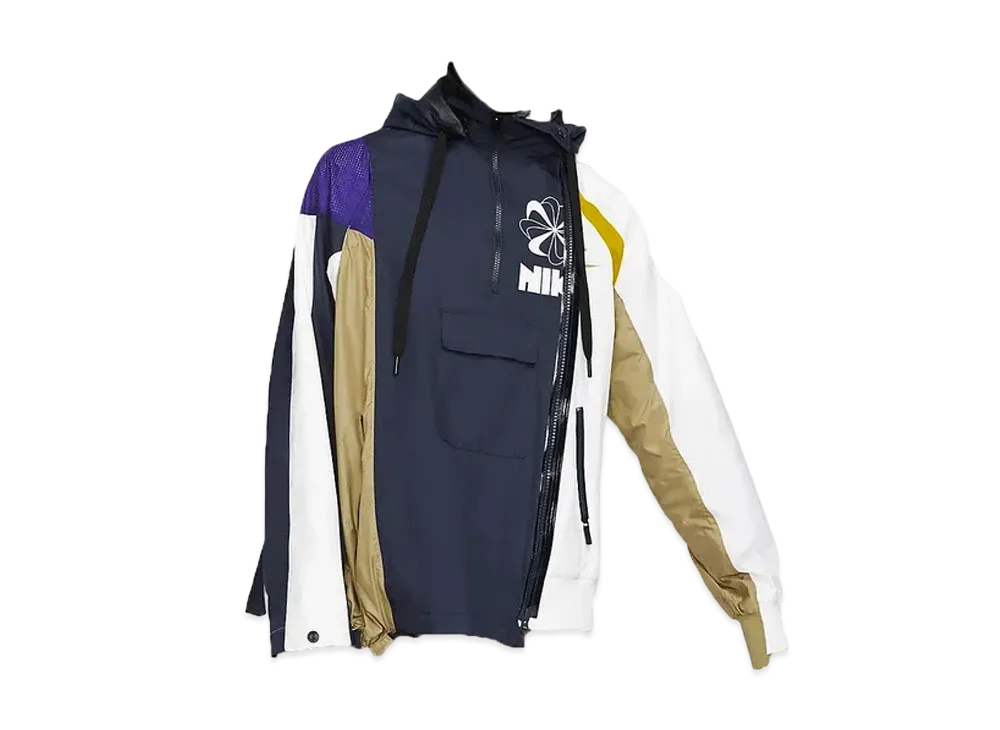 Nike x Sacai Women's Doulbe Zip Jacket "Navy"