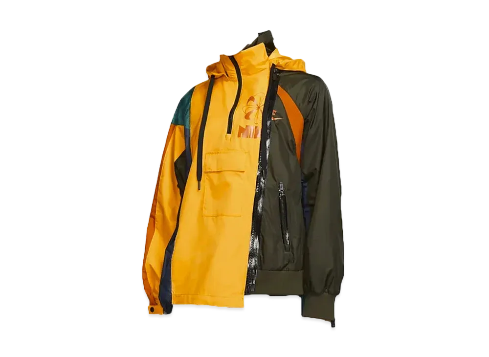 ナイキ サカイ ウィメンズ ダブル ジップ ジャケット "オレンジ"