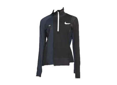 Nike x Sacai Women's Half Zip Running Jacket "Black"