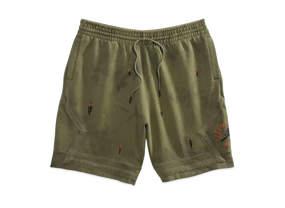 Air Jordan x Travis Washed Suede Shorts "Olive"
