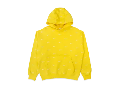 Nike All Over Swoosh Logo Hoodie "Yellow"