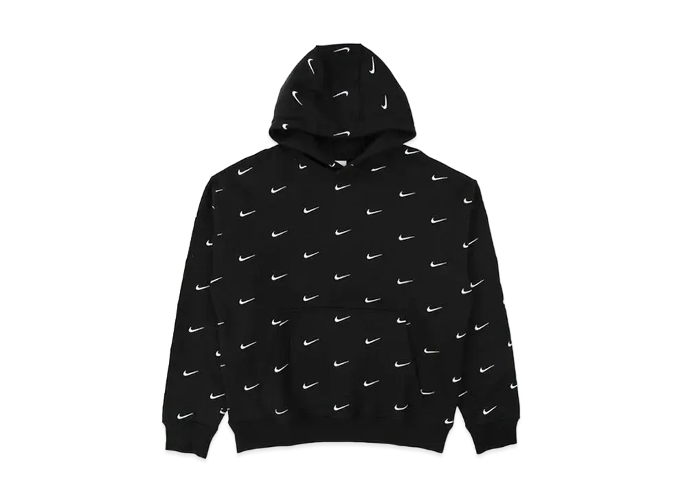 ナイキ オール オーバー スウッシュ ロゴ フーディー "ブラック"