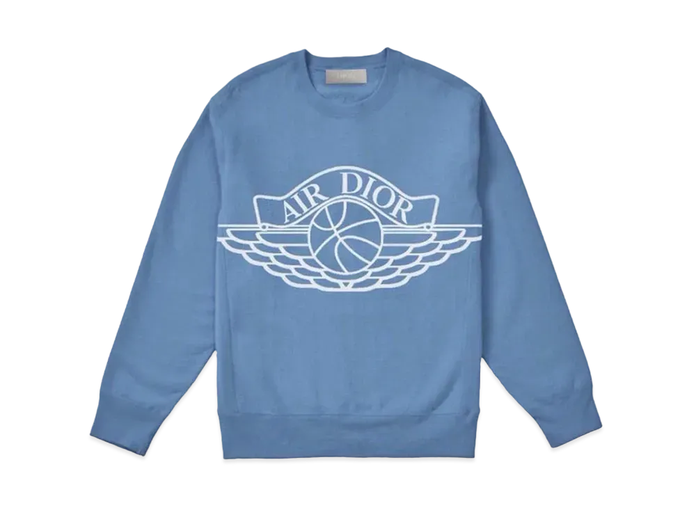 Dior x Air Jordan Wings Sweater "Blue"