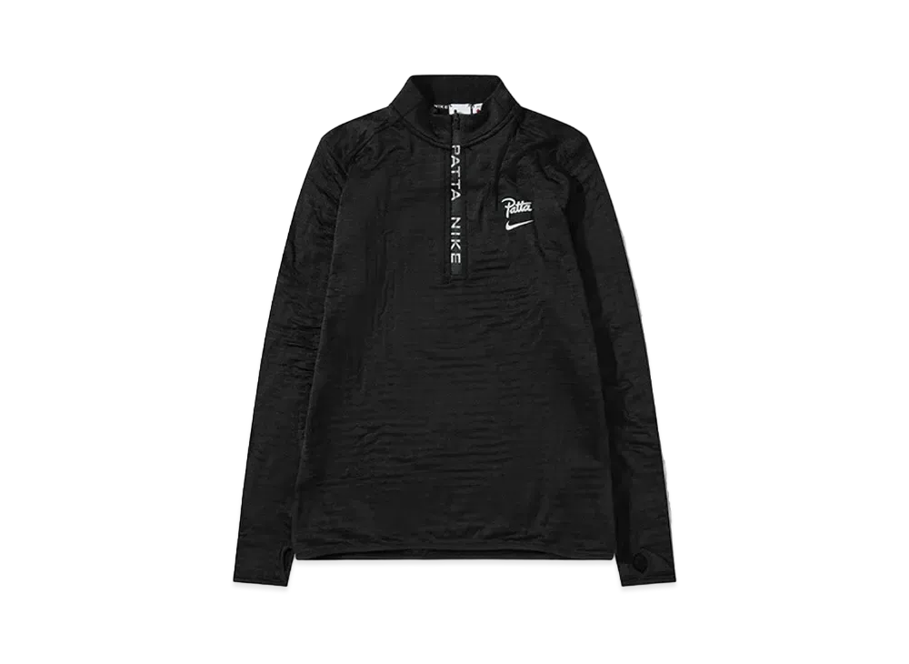 Nike x Patta Men's Half Zip Longsleeve "Black" (Asia Size) FJ3070-010