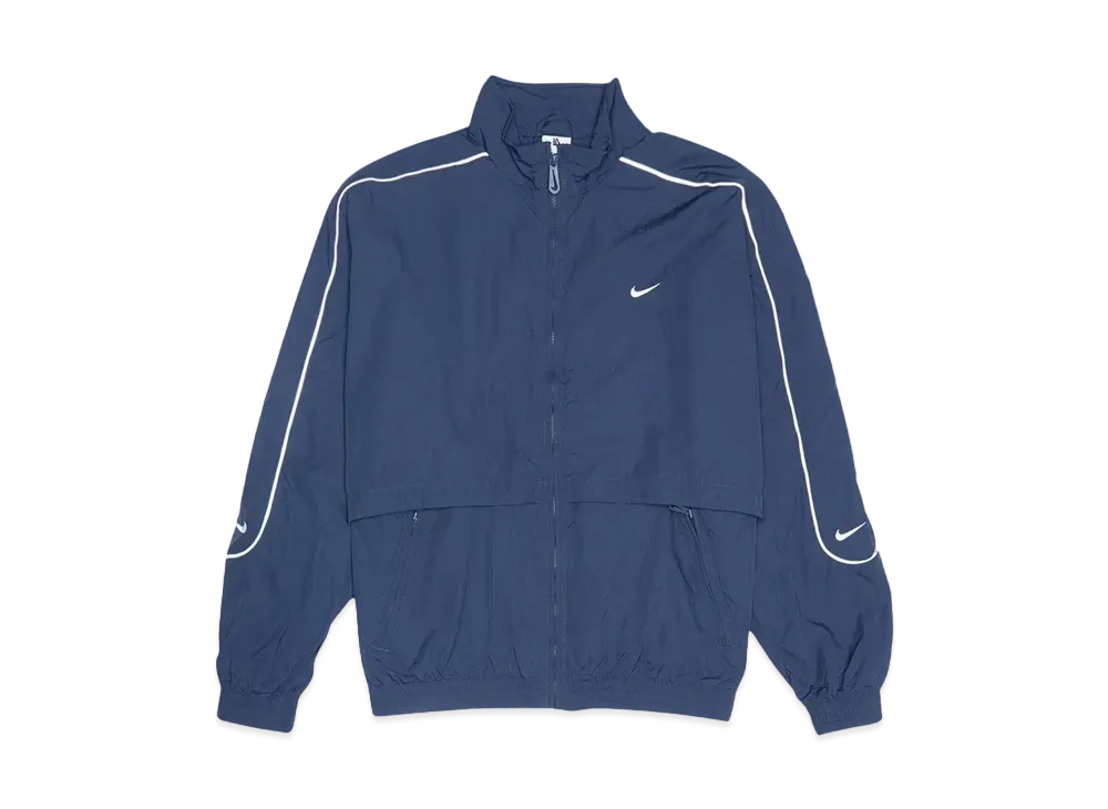 Nike NSW Solo Swoosh Woven Track Jacket "Midnight Navy"