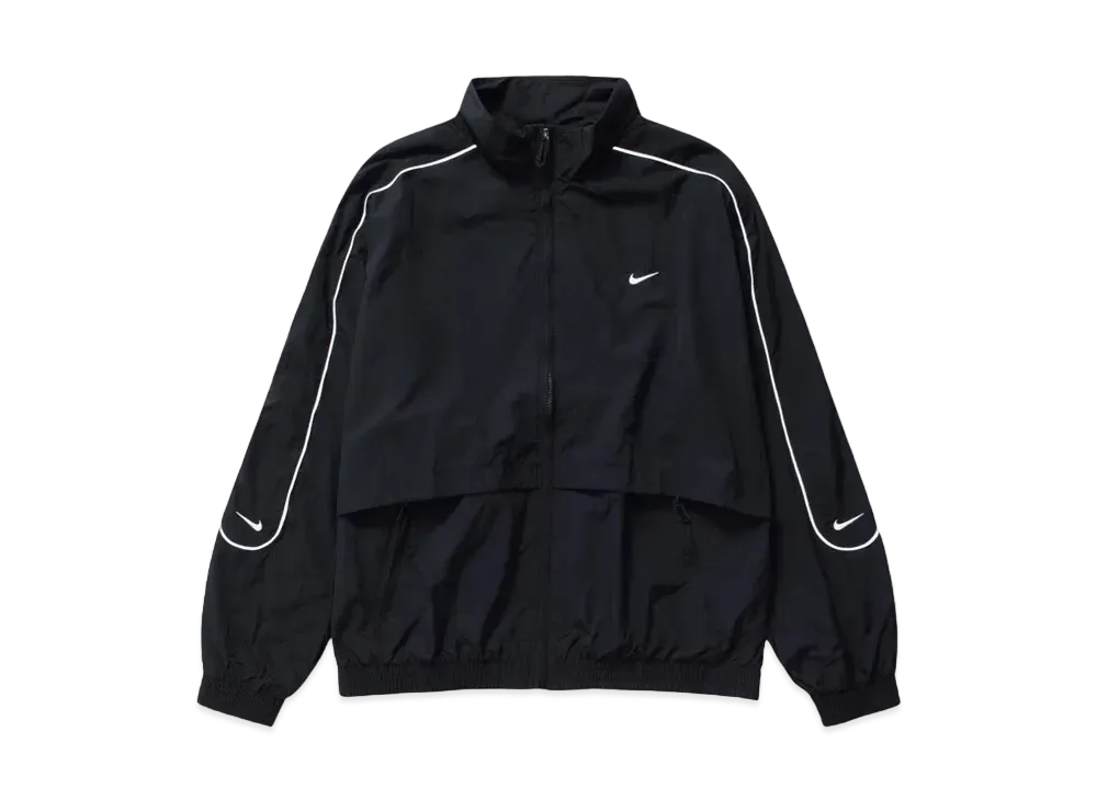 Nike NSW Solo Swoosh Woven Track Jacket "Black"