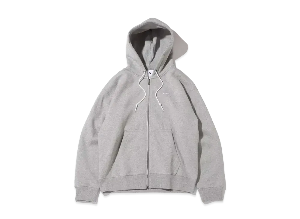 NIKE Solo Swoosh Full Zip Hoodie "Grey"