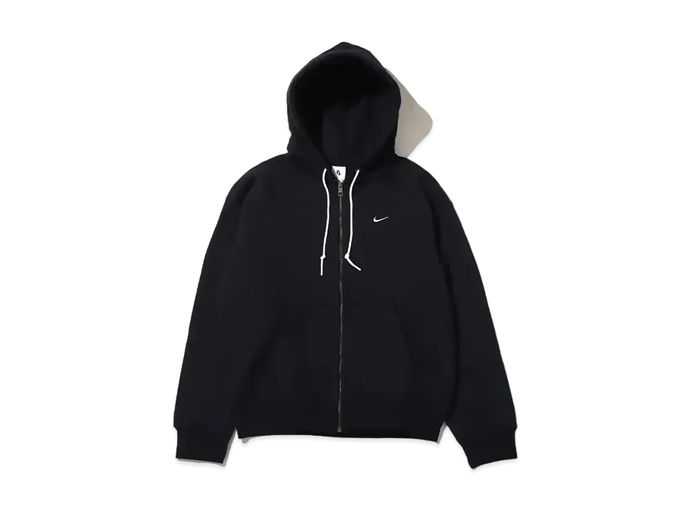 NIKE Solo Swoosh Full Zip Hoodie "Black"