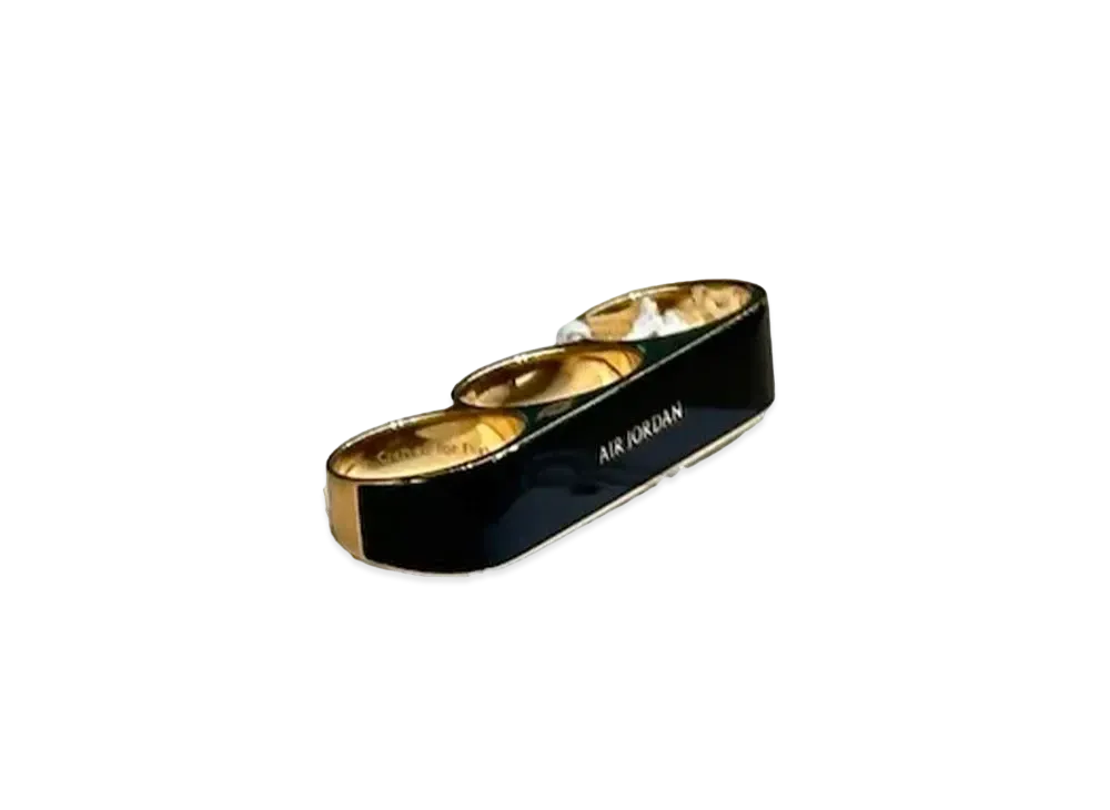 Jordan Wings 3 Finger Ring "Black/Gold"