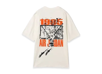 Nike Jordan Brooklyn Men's Oversized Graphic T-Shirt "Sail/Off Noir"