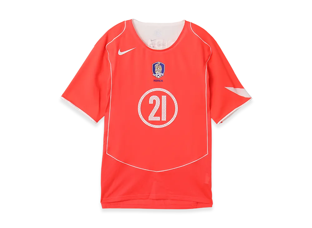 Nike Park JiSung South Korea 2004 Total 90 Reissue Soccer Replica Uniform "Laser Crimson"