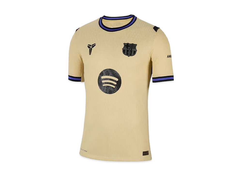 Nike x Kobe FC Barcelona 2025/26 Match Away Dri-FIT ADV Soccer Authentic Jersey "Team Gold"
