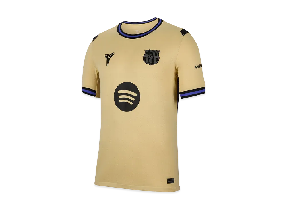 Nike x Kobe FC Barcelona 2025/26 Stadium Away Dri-FIT Soccer Replica Jersey "Team Gold" HJ4603-784