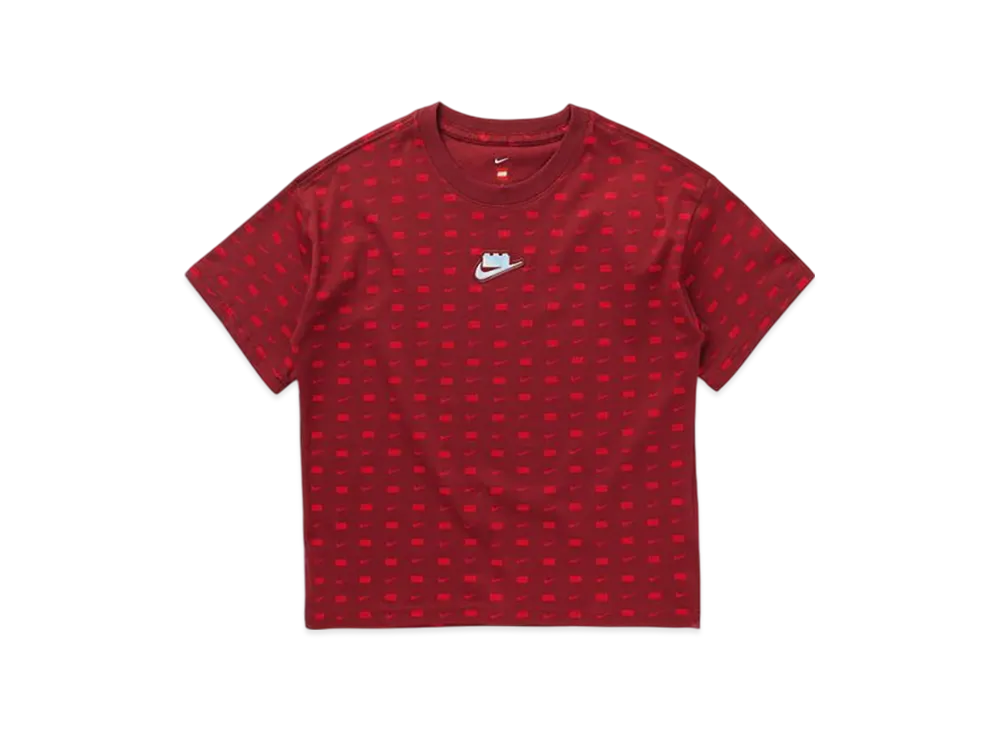 Nike x LEGO Collection Girls Cropped T-Shirt "Rush Red"