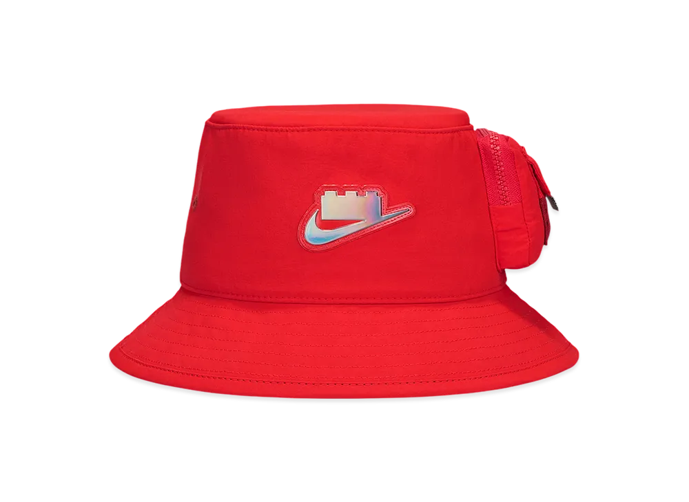 Nike x LEGO Collection Junior Apex Bucket Hat "Rush Red"