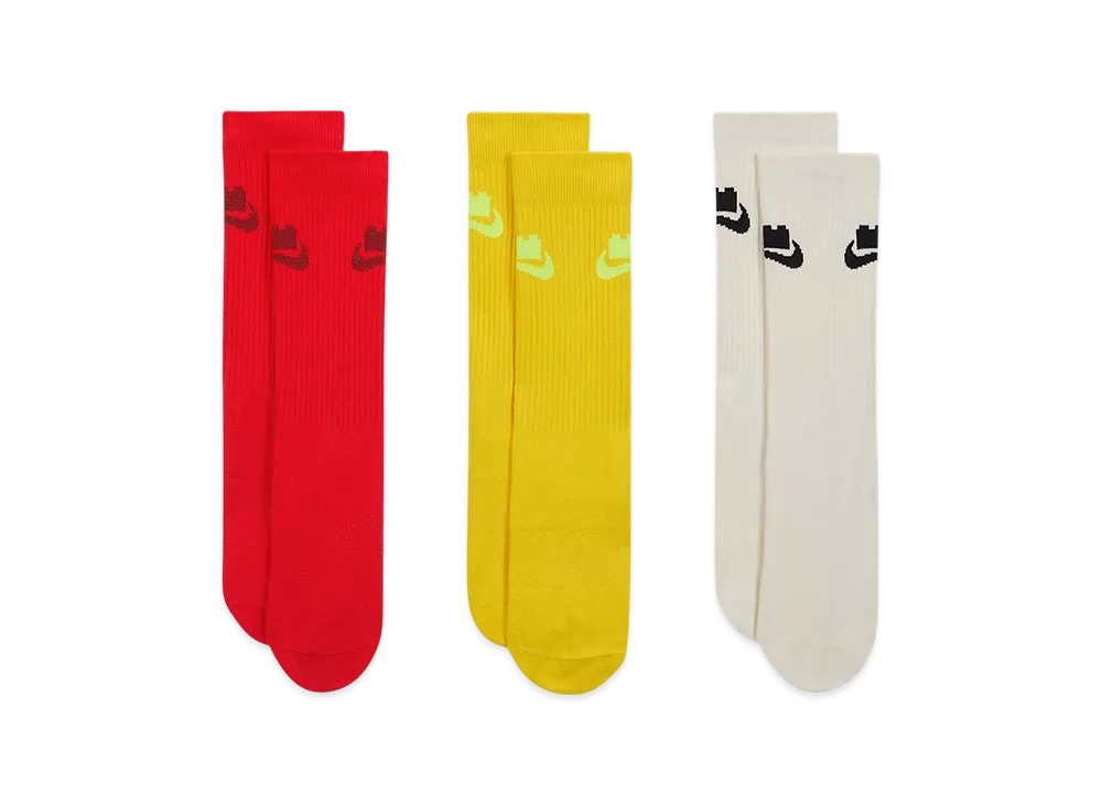 Nike x LEGO Collection Everyday Essentials Crew Socks (3 pairs) "Multi"
