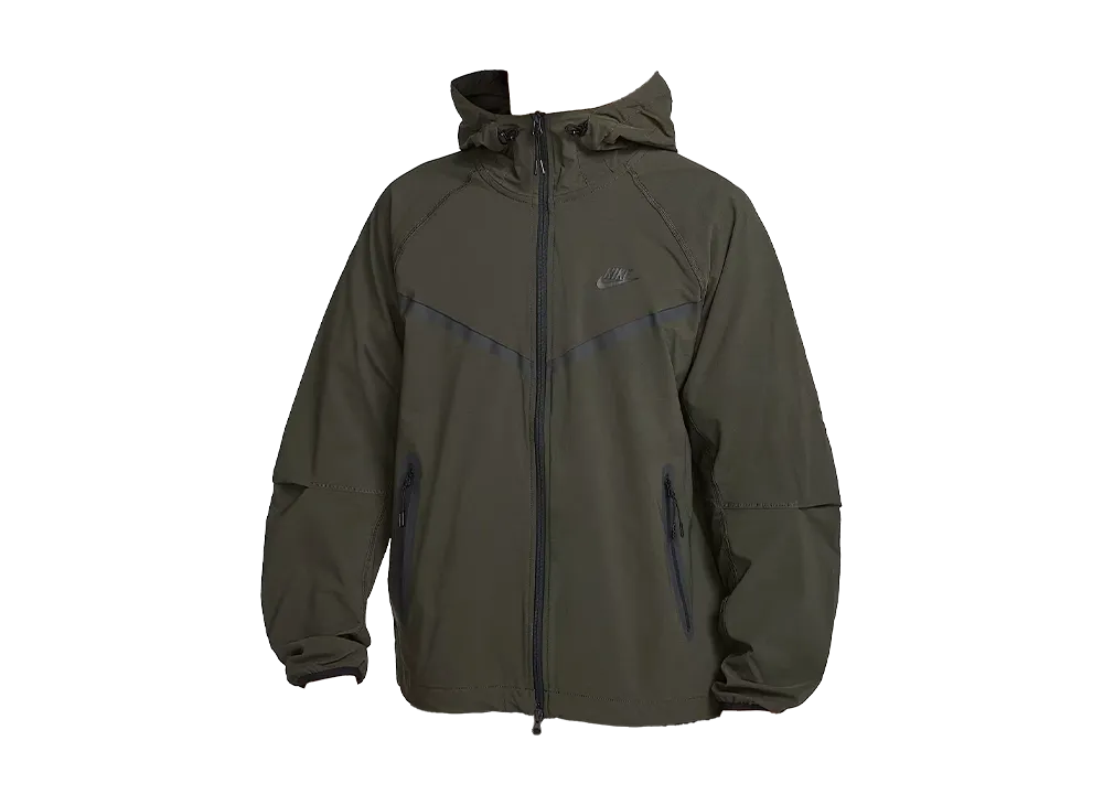 Nike Tech Windrunner Men's Woven Full Zip Jacket "Sequoia/Sequoia/Black"