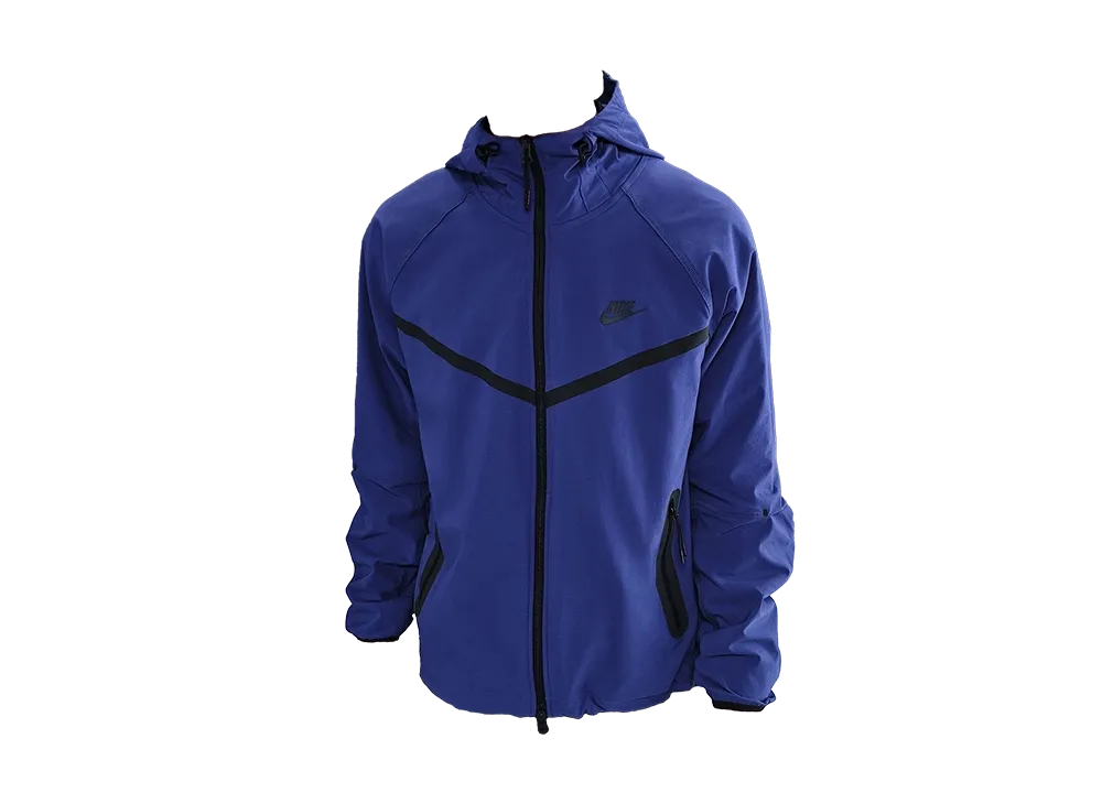 Nike Tech Windrunner Men's Woven Full Zip Jacket "Deep Night/Deep Night/Black"